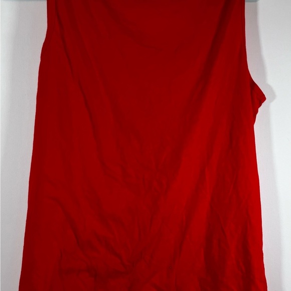 Disney World Parks Embroidered Stitched Mickey Mouse Orange Tank Top L Authentic - Picture 2 of 9